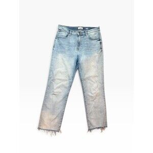 Kensie Jeans Vintage Luxe Allie High Rise, Slim Fit, Straight Raw Hem Size 10/30